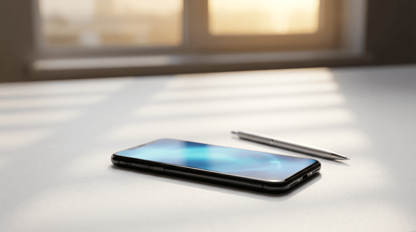 Video content displayed on smartphone